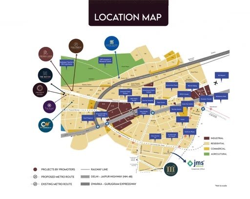 JMS Floors Sector 71 Gurgaon Location Map
